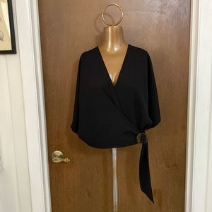 Topshop Size 6 black blouse